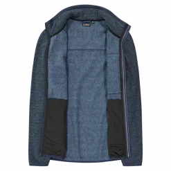 Herren-Fleecejacke aus Knit Tech Melange