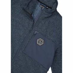 Herren-Fleecejacke aus Knit Tech Melange