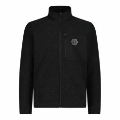 Herren-Fleecejacke aus Knit Tech Melange