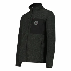 Herren-Fleecejacke aus Knit Tech Melange