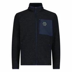 Herren-Fleecejacke aus Knit Tech Melange