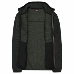 Herren-Fleecejacke aus Knit Tech Melange