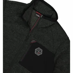 Herren-Fleecejacke aus Knit Tech Melange