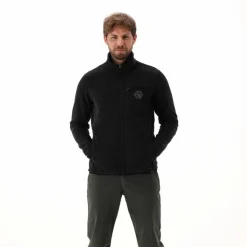 Herren-Fleecejacke aus Knit Tech Melange