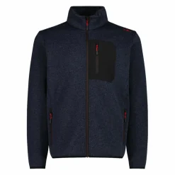 Herren-Fleecejacke mit Reißverschluss aus Knit Tech