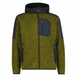 Herren-Fleecejacke mit Reißverschluss aus Knit Tech mit Kapuze