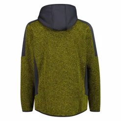 Herren-Fleecejacke mit Reißverschluss aus Knit Tech mit Kapuze