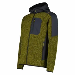 Herren-Fleecejacke mit Reißverschluss aus Knit Tech mit Kapuze