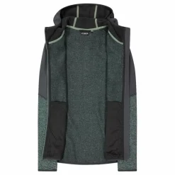 Herren-Fleecejacke mit Reißverschluss aus Knit Tech mit Kapuze