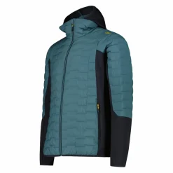 Herren-Hybridjacke Unlimitech wattiert mit PrimaLoft® Black ThermoPlume mit Kapuze