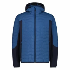 Herren-Hybridjacke Unlimitech wattiert mit PrimaLoft® Black ThermoPlume mit Kapuze