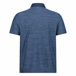 Herren-Poloshirt in Melange-Stretch-Jersey-Gewebe