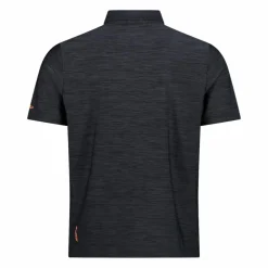 Herren-Poloshirt in Melange-Stretch-Jersey-Gewebe