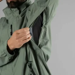 Herren-Regenjacke mit abnehmbarer Kapuze