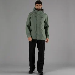 Herren-Regenjacke mit abnehmbarer Kapuze