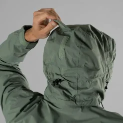 Herren-Regenjacke mit abnehmbarer Kapuze