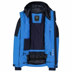 Herren-Skijacke aus Twill mit Kapuze