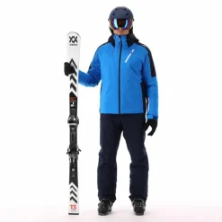 Herren-Skijacke aus Twill mit Kapuze