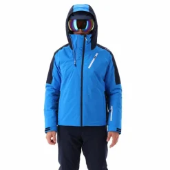 Herren-Skijacke aus Twill mit Kapuze