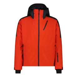 Herren-Skijacke aus Twill mit Kapuze