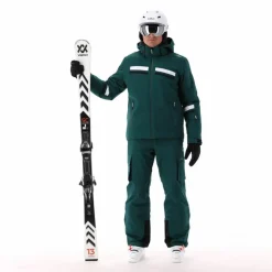 Herren-Skijacke aus Twill mit Kapuze