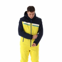 Herren-Skijacke aus Twill mit Kapuze
