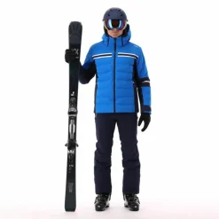 Herren-Skijacke aus 4-Way-Stretch-Twill mit Kapuze