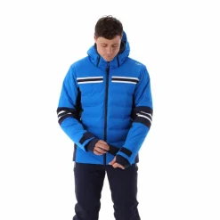 Herren-Skijacke aus 4-Way-Stretch-Twill mit Kapuze