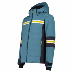 Herren-Skijacke aus 4-Way-Stretch-Twill mit Kapuze