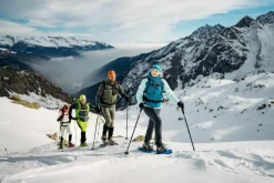 Herren-Softshell-Handschuhe mit Lederelementen