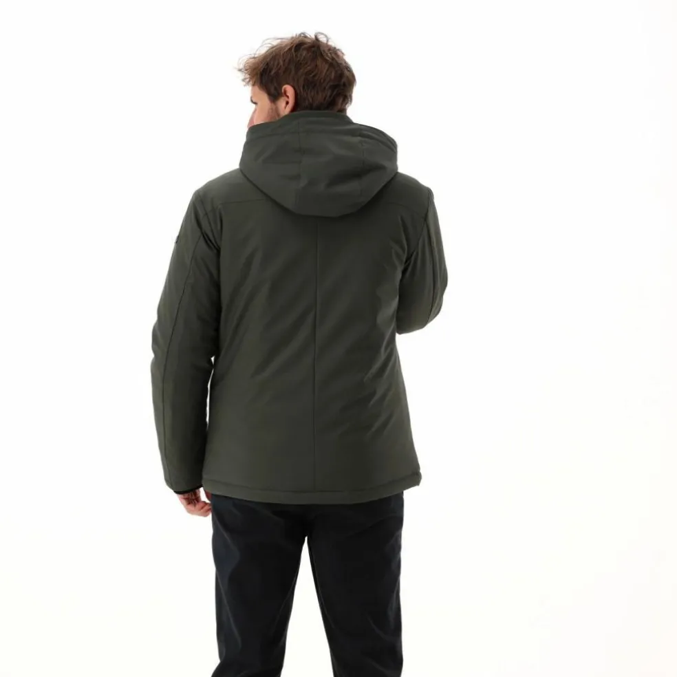 Herren-Softshell-Jacke mit Innenwattierung