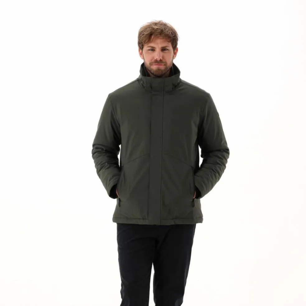 Herren-Softshell-Jacke mit Innenwattierung