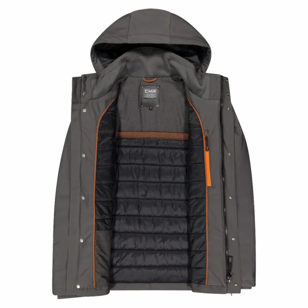 Herren-Softshell-Jacke mit Innenwattierung