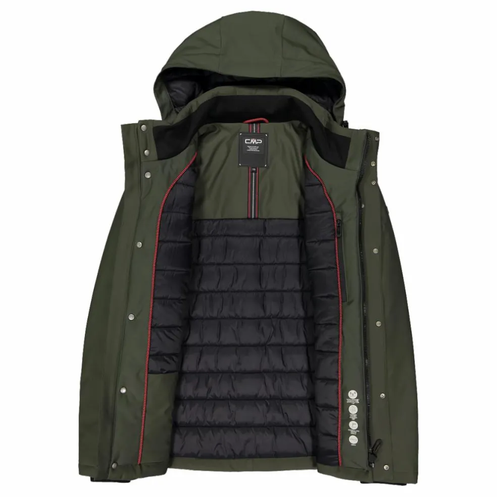 Herren-Softshell-Jacke mit Innenwattierung