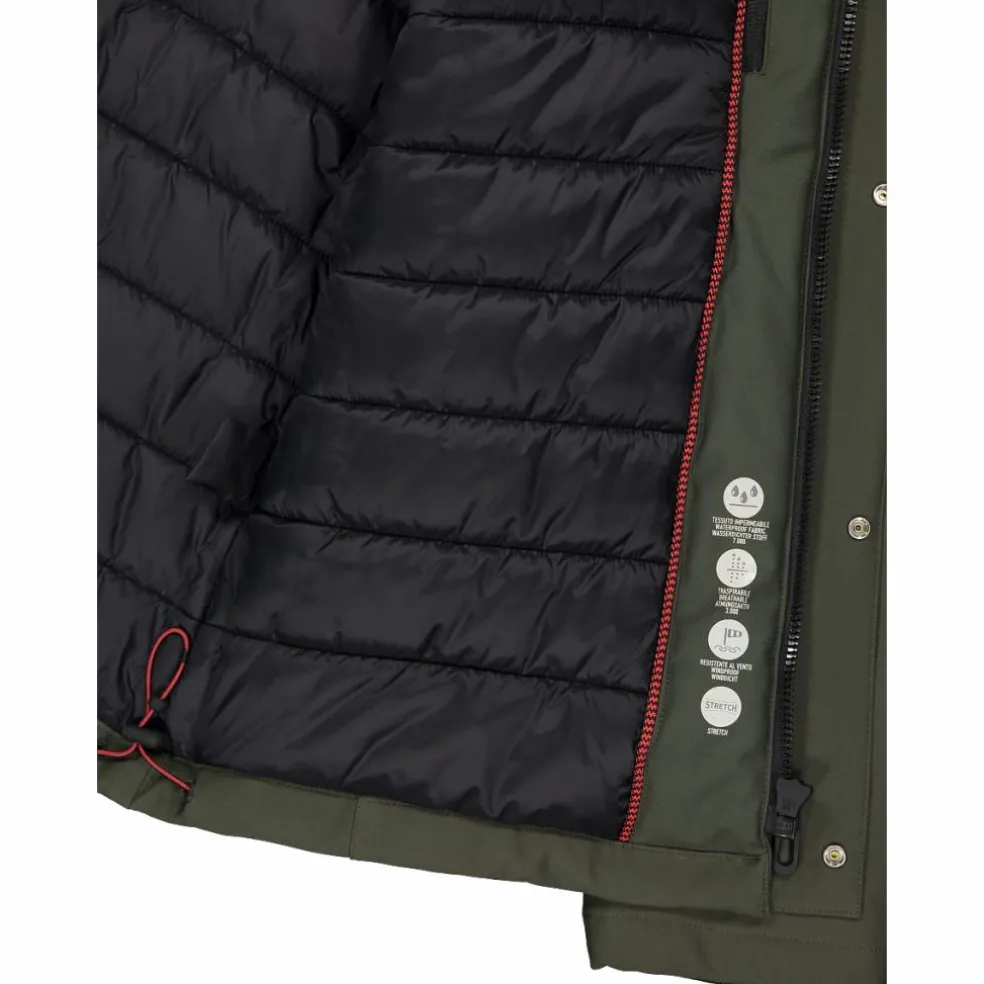 Herren-Softshell-Jacke mit Innenwattierung