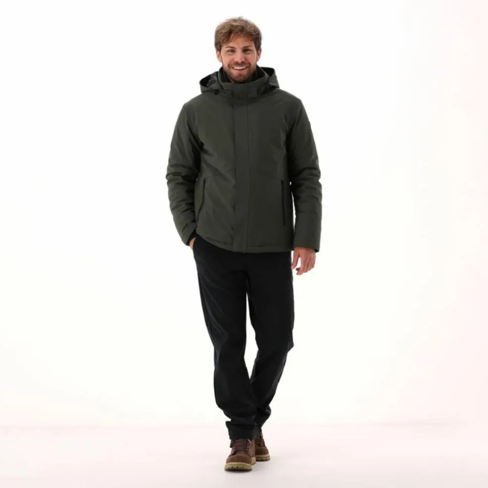 Herren-Softshell-Jacke mit Innenwattierung