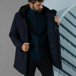 Herren-Softshell-Parka mit Innenwattierung