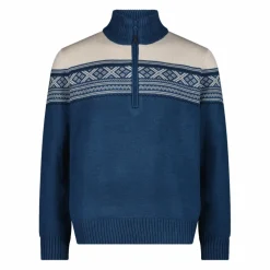 Herren-Sweatshirt mit halbem Reißverschluss in Wooltech