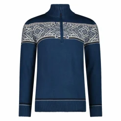 Herren-Sweatshirt mit halbem Reißverschluss in Wooltech