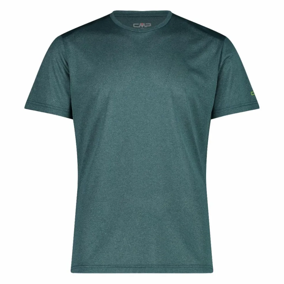 Herren-T-Shirt aus Melange Stretch Jersey