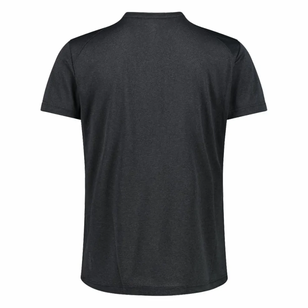 Herren-T-Shirt aus Melange Stretch Jersey