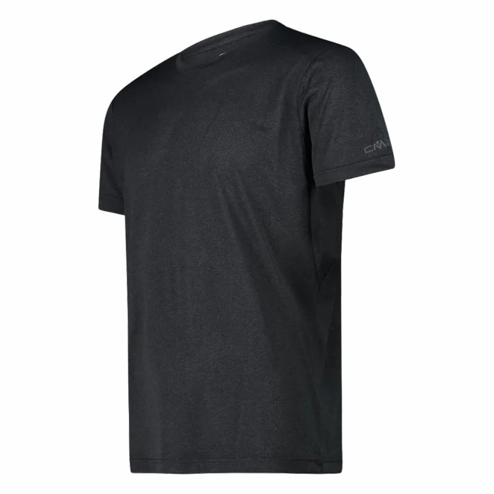 Herren-T-Shirt aus Melange Stretch Jersey