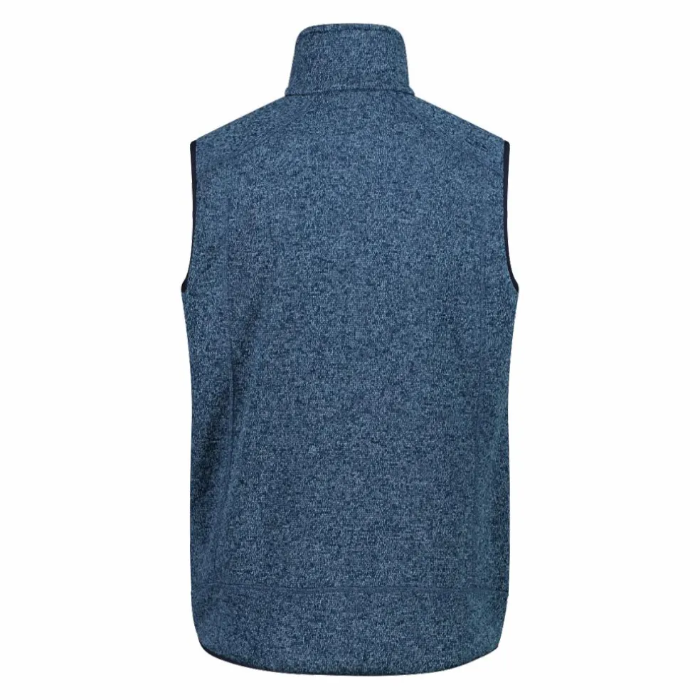 Herrenweste aus schweres Knit-Tech Fleece mit hitzeversiegelter Tasche