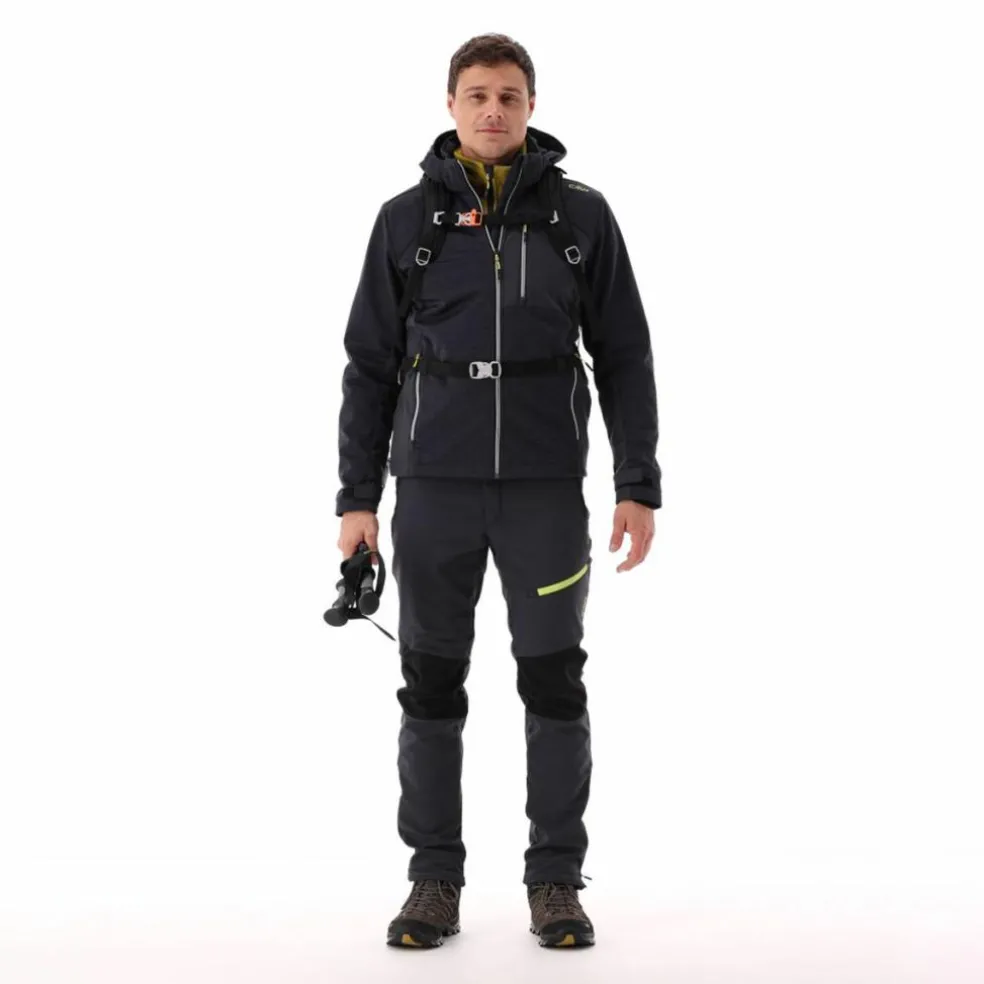 Herrenweste aus schweres Knit-Tech Fleece mit hitzeversiegelter Tasche