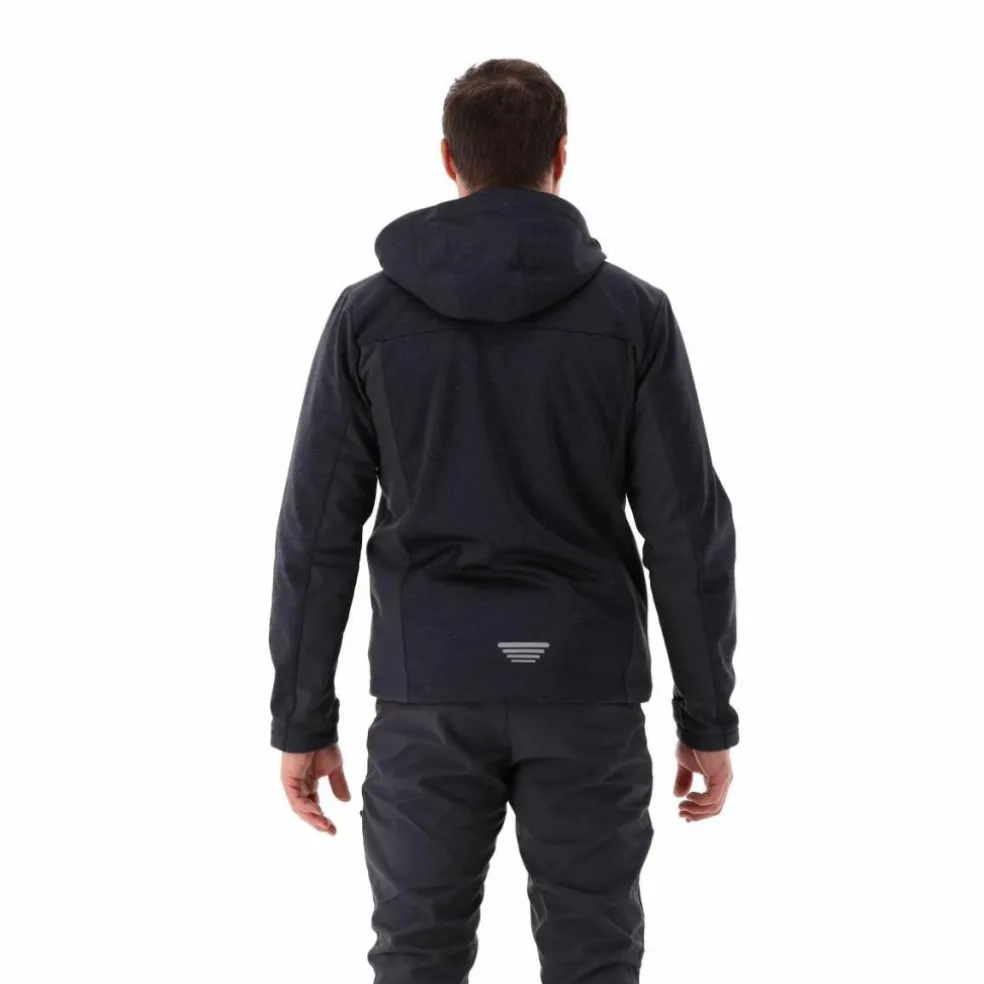 Herrenweste aus schweres Knit-Tech Fleece mit hitzeversiegelter Tasche