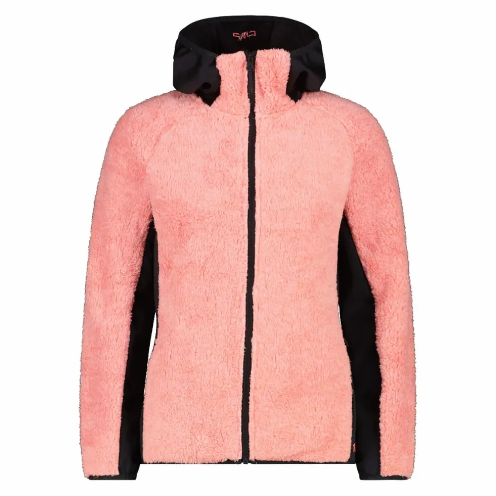 Highloft-Fleecejacke für Damen mit Kapuze