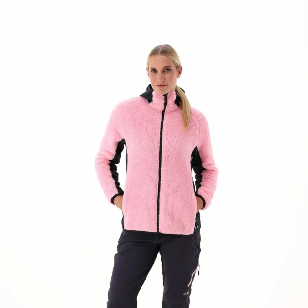Highloft-Fleecejacke für Damen mit Kapuze