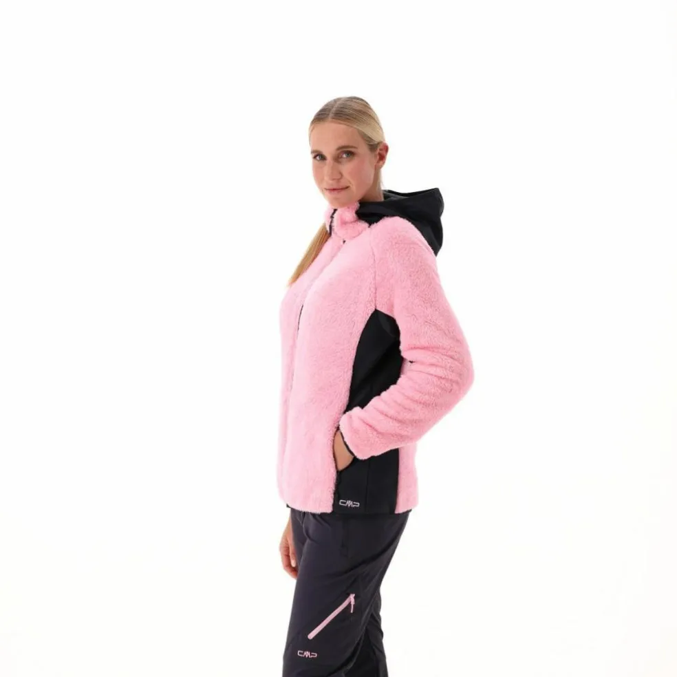 Highloft-Fleecejacke für Damen mit Kapuze