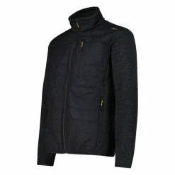 Hybrid-Fleecejacke für Herren aus Knit Tech Melange