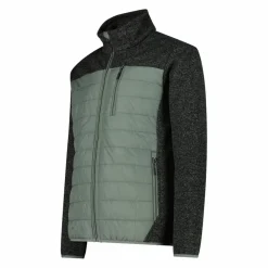 Hybrid-Fleecejacke für Herren aus Knit Tech Melange